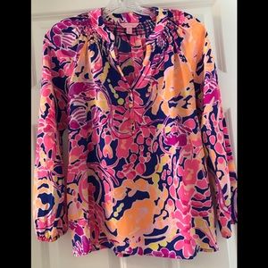 Lilly Pulitzer Catch & Release Print Elsa Top NWOT